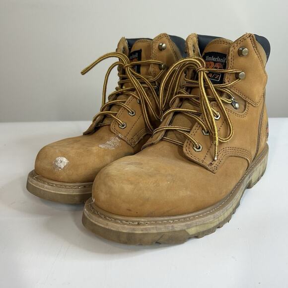 Timberland PRO Work Boots Men's 11.5 M Pit Boss Soft Toe 6" Comfort Suspension - Picture 1 of 9